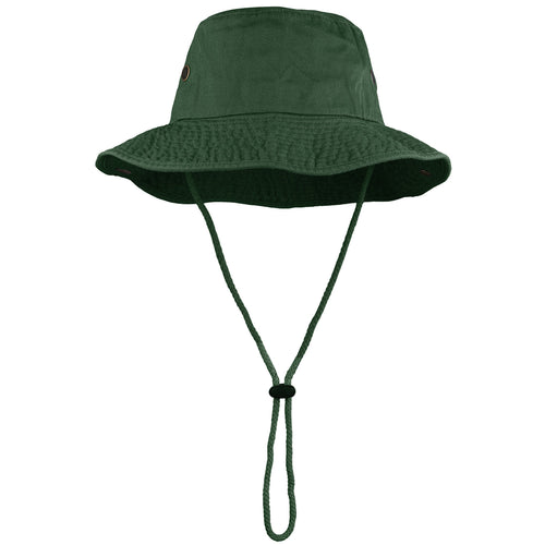 Wide Brim Boonie Hat - Dark Green