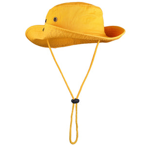 Wide Brim Boonie Hat - Gold