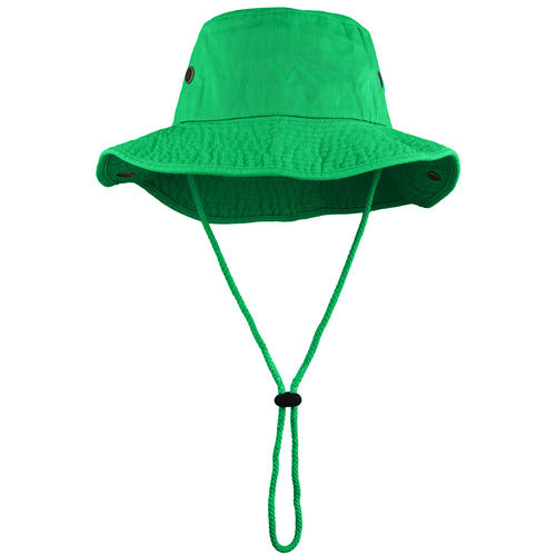 Wide Brim Boonie Hat - Kelly Green