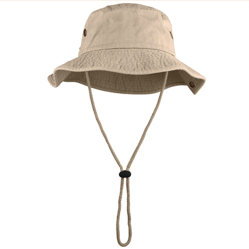 Wide Brim Boonie Hat - Khaki