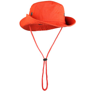 Wide Brim Boonie Hat - Orange