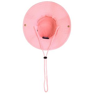 Wide Brim Boonie Hat - Pink