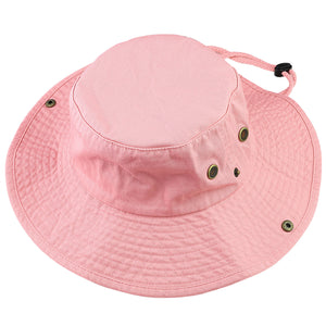 Wide Brim Boonie Hat - Pink