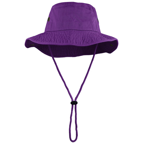 Wide Brim Boonie Hat - Purple