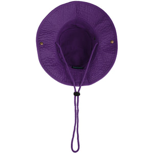 Wide Brim Boonie Hat - Purple