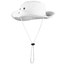 Load image into Gallery viewer, Wide Brim Boonie Hat - White