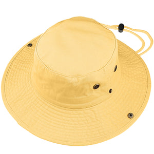 Wide Brim Boonie Hat - Yellow