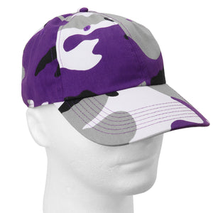 Classic Baseball Cap Soft Cotton Adjustable Size - Purple Camouflage