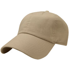 Load image into Gallery viewer, Classic Baseball Cap Soft Cotton Adjustable Size - Khaki