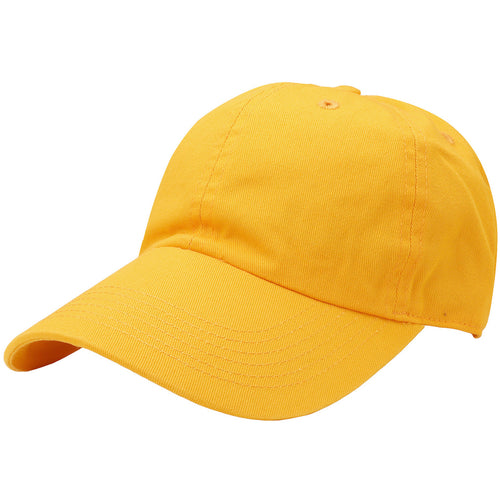 Classic Baseball Cap Soft Cotton Adjustable Size - Gold