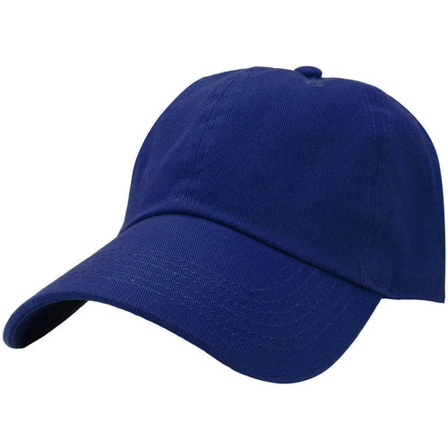 Classic Baseball Cap Soft Cotton Adjustable Size - Royal Blue