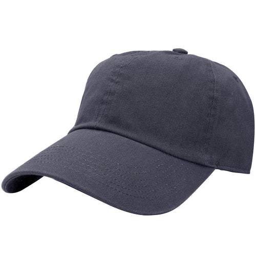 Classic Baseball Cap Soft Cotton Adjustable Size - Charcoal Grey