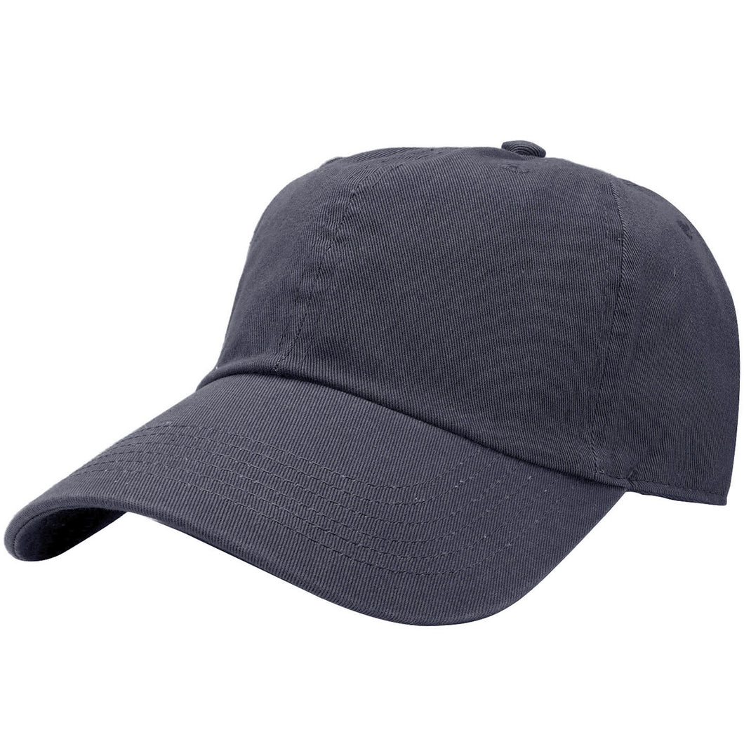 Classic Baseball Cap Soft Cotton Adjustable Size - Charcoal Grey