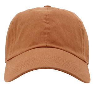 Classic Baseball Cap Soft Cotton Adjustable Size - Copper