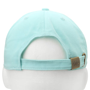 Classic Baseball Cap Soft Cotton Adjustable Size - Aqua Blue