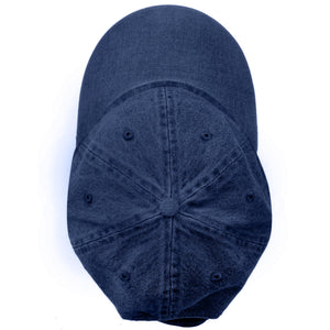 Classic Baseball Cap Soft Cotton Adjustable Size - Dark Blue Denim