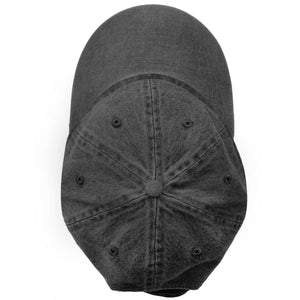 Classic Baseball Cap Soft Cotton Adjustable Size - Black Denim