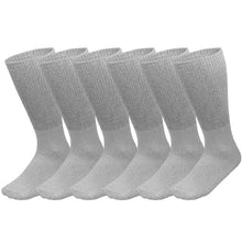 Load image into Gallery viewer, Physicians Approved Diabetic Socks Crew Unisex 6-Pairs