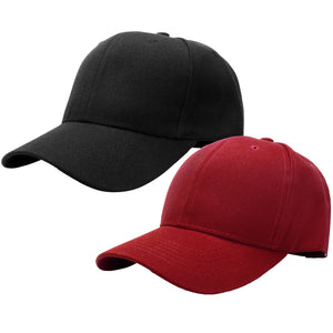 2-Pack Baseball Dad Cap Adjustable Size Perfect for Running Workouts and Outdoor Activities