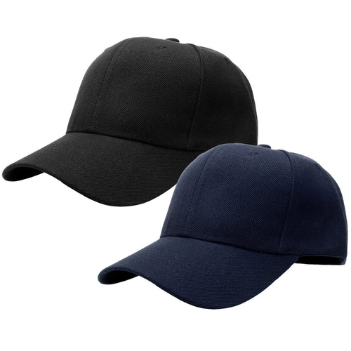 2-Pack Baseball Dad Cap Adjustable Size Perfect for Running Workouts and Outdoor Activities