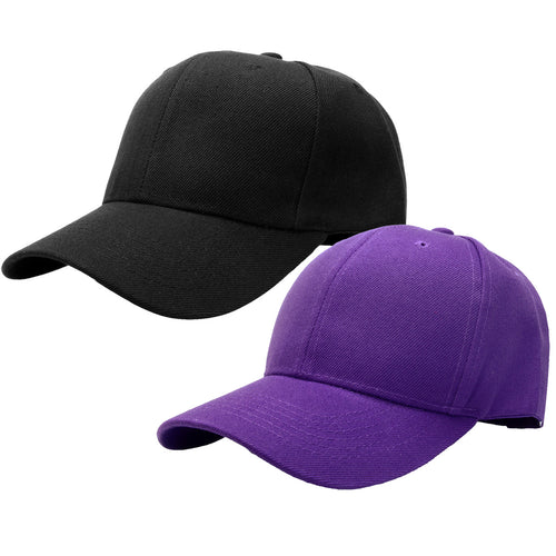 2-Pack Baseball Dad Cap Adjustable Size Perfect for Running Workouts and Outdoor Activities