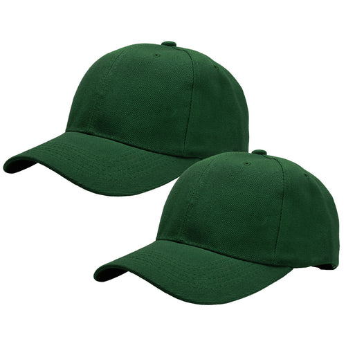 2-Pack Baseball Dad Cap Adjustable Size Perfect for Running Workouts and Outdoor Activities