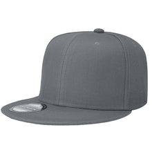 Load image into Gallery viewer, Hip Hop Style Snapback Hat Flat Bill Adjustable Size - Grey