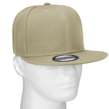 Load image into Gallery viewer, Hip Hop Style Snapback Hat Flat Bill Adjustable Size - Khaki
