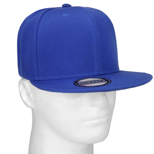 Hip Hop Style Snapback Hat Flat Bill Adjustable Size - Royal