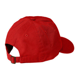 Kids Baseball Cap Cotton Adjustable Size - Red