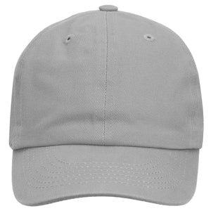 Kids Baseball Cap Cotton Adjustable Size - Gray