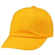 Load image into Gallery viewer, Kids Baseball Cap Cotton Adjustable Size - Gold
