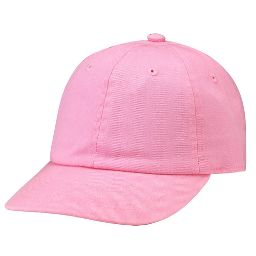 Kids Baseball Cap Cotton Adjustable Size - Pink