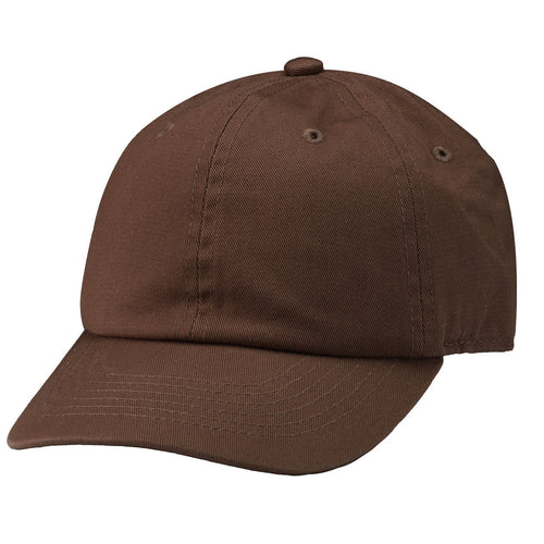 Kids Baseball Cap Cotton Adjustable Size - Dark Brown