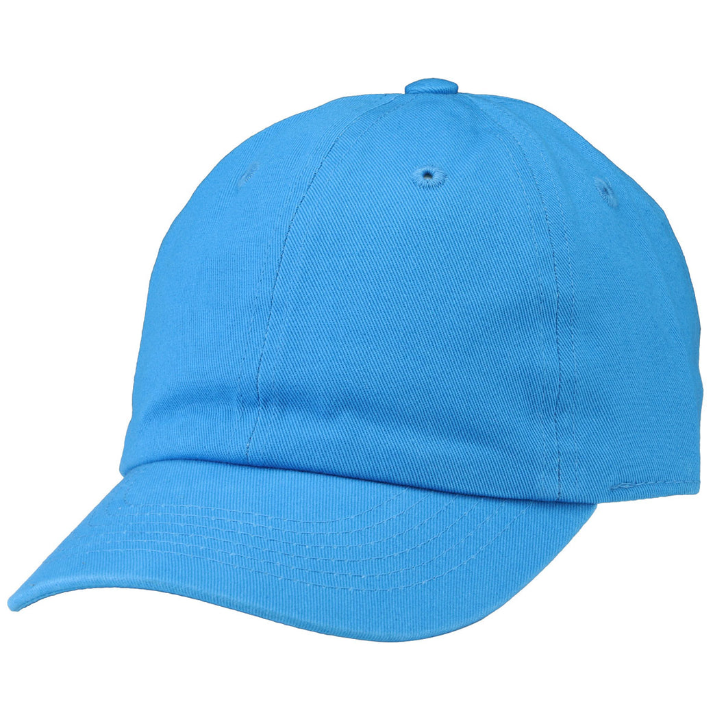 Kids Baseball Cap Cotton Adjustable Size - Turquoise