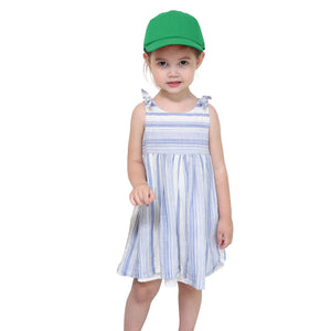Kids Baseball Cap Cotton Adjustable Size - Kelly Green