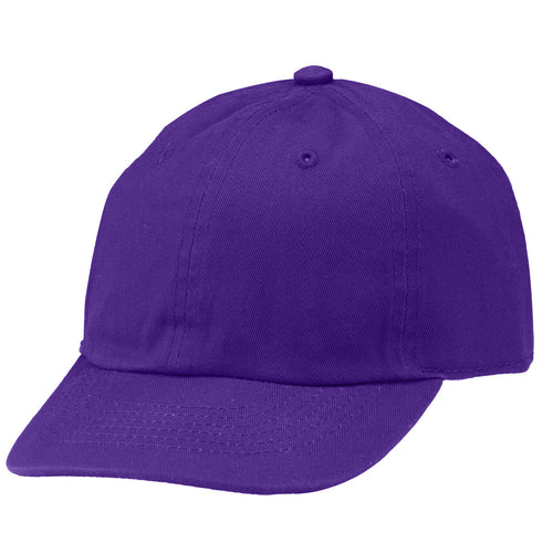 Kids Baseball Cap Cotton Adjustable Size - Dark Purple