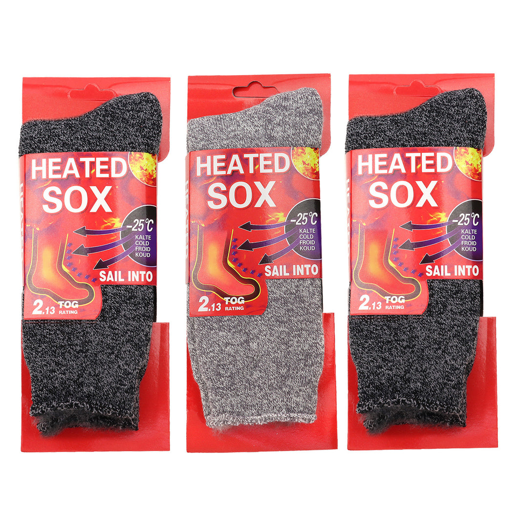 3 Pairs Men Thermal Socks Heated Sox