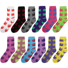 Load image into Gallery viewer, 12-Pack Women&#39;s Crew Socks Leaves