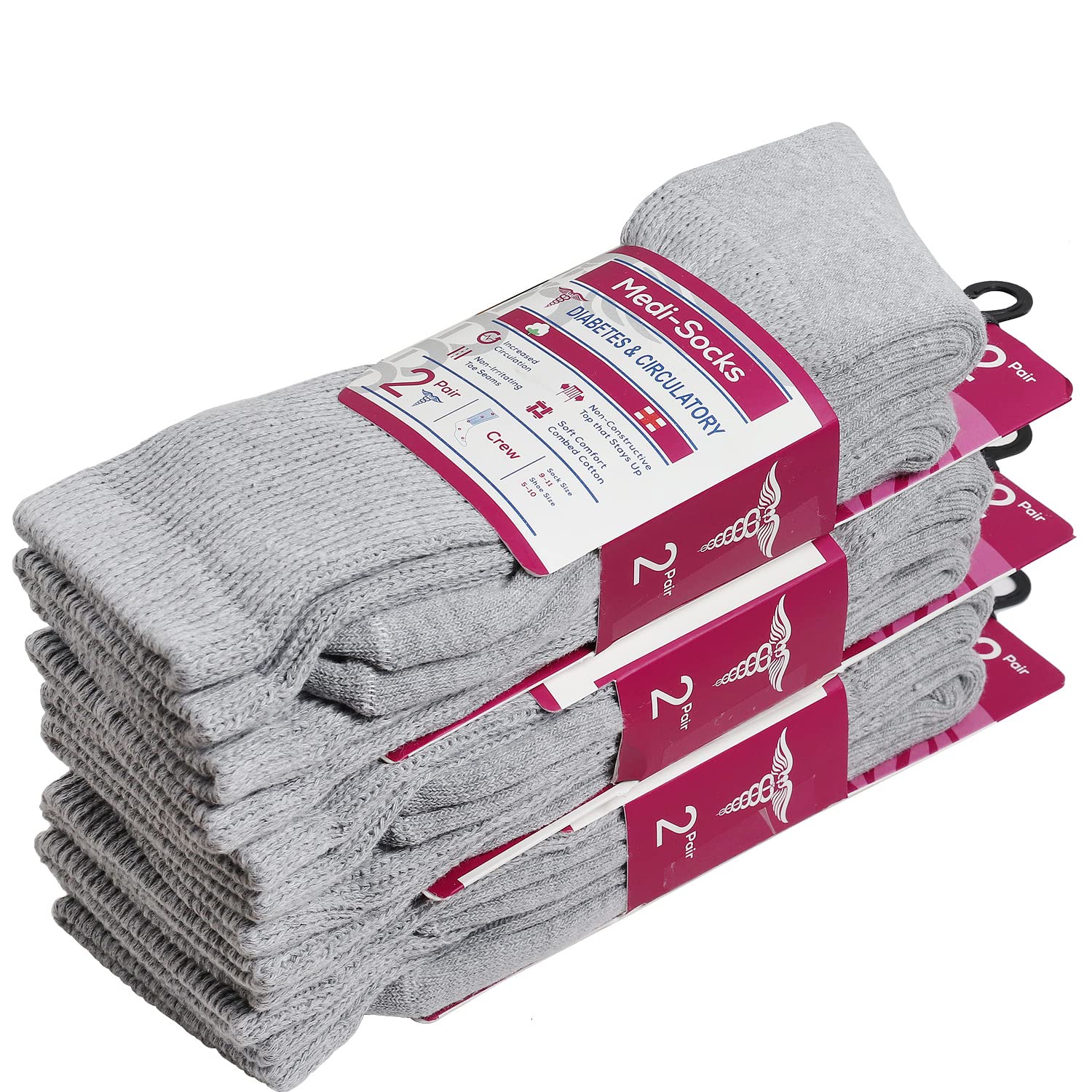 Diabetic Crew Socks Non Binding Extra Wide for Swollen Feet Diabetic Crew Socks Non Binding Extra Wide for Swollen Feet
