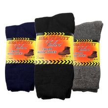 Load image into Gallery viewer, 6-Pack Men&#39;s Heavy Duty Work Thermal Wool Socks