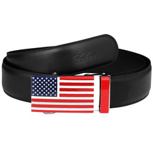 Load image into Gallery viewer, Falari American Flag Buckle Ratchet Belt