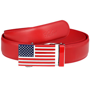 Falari American Flag Buckle Ratchet Belt