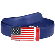 Load image into Gallery viewer, Falari American Flag Buckle Ratchet Belt