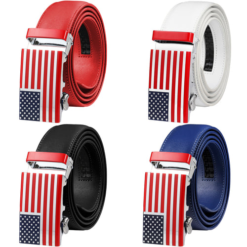 Falari American Flag Buckle Ratchet Belt