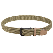 Load image into Gallery viewer, Falari Canvas Braided Stretch Belt with Black Buckle