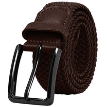 Load image into Gallery viewer, Falari Canvas Braided Stretch Belt with Black Buckle