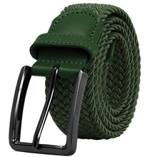 Load image into Gallery viewer, Falari Canvas Braided Stretch Belt with Black Buckle