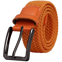 Load image into Gallery viewer, Falari Canvas Braided Stretch Belt with Black Buckle