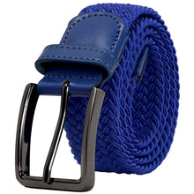 Load image into Gallery viewer, Falari Canvas Braided Stretch Belt with Black Buckle